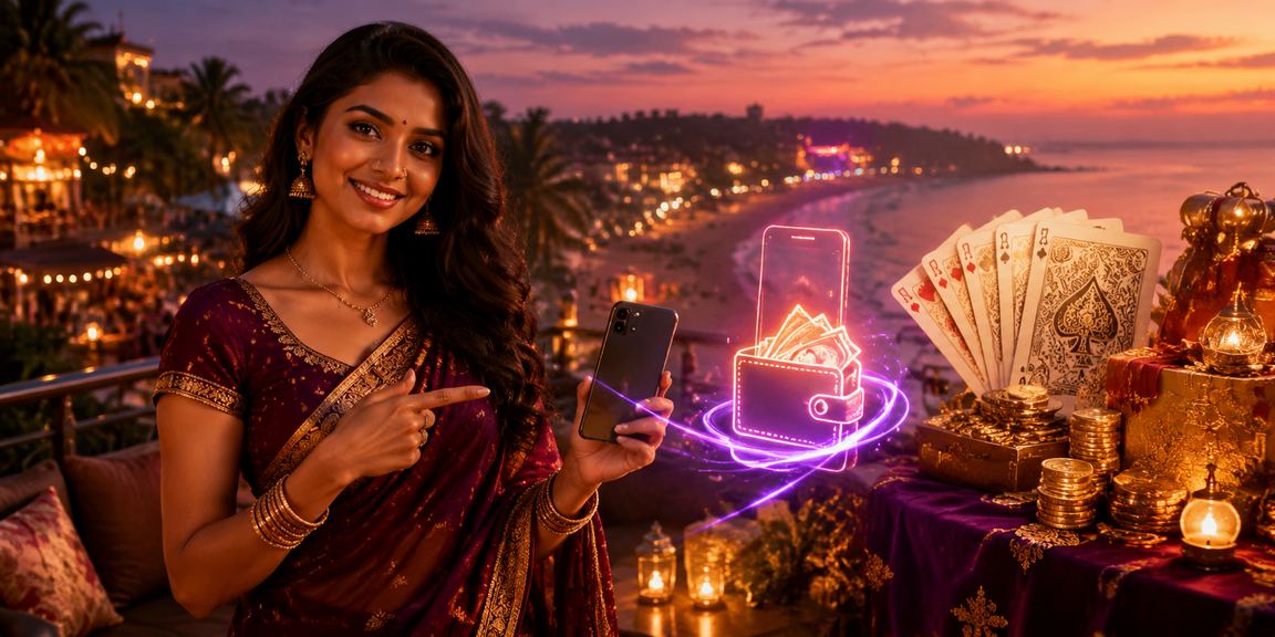 Goa beach with Teen Patti beach game
